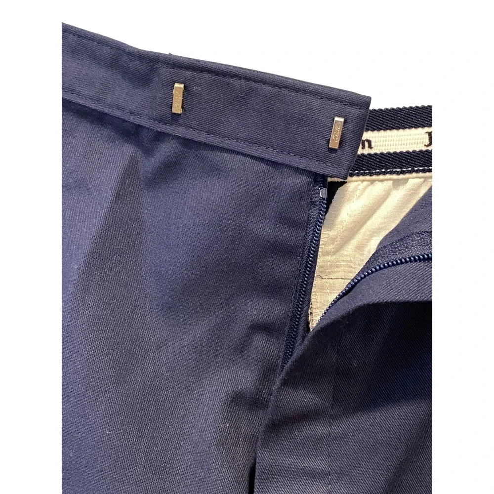 Jantzen Mens Navy Blue Golf Tennis Shorty Shorts Sz 38 Striped Waist Made in USA
